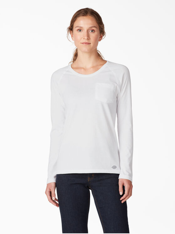 Women&#39;s Cooling Long Sleeve T-Shirt - White &#40;WH&#41;