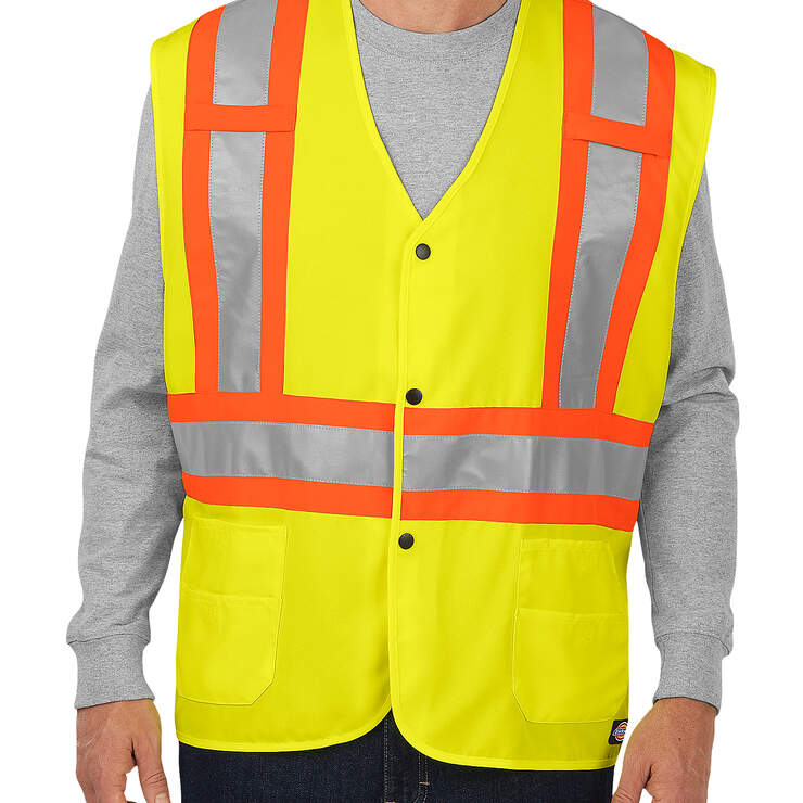 High Visibility ANSI Solid Vest, Class 2 - ANSI Yellow (AY) image number 1
