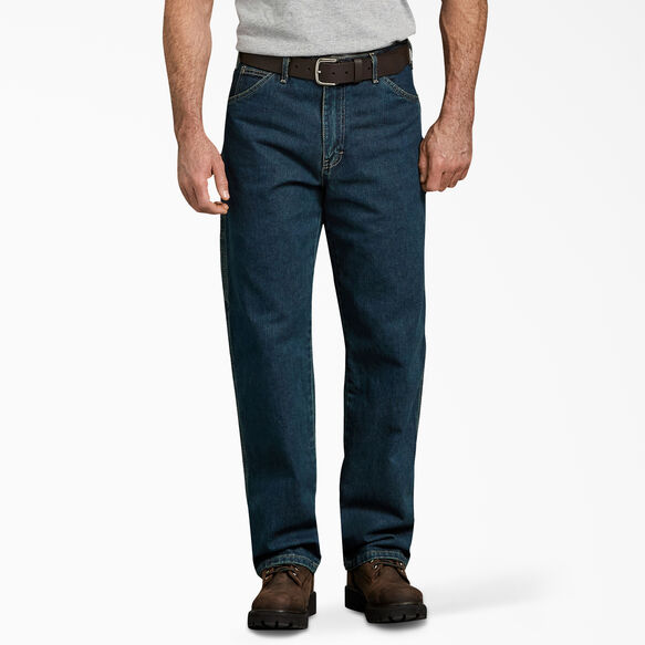 Relaxed Fit Carpenter Heavyweight Denim Jeans - Heritage Tinted Khaki &#40;THK&#41;
