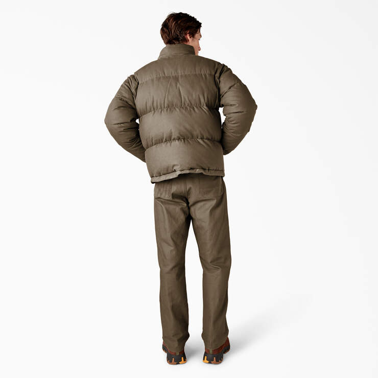 Lucas Fully Waxed Puffer Jacket - Acorn (AC2) image number 6