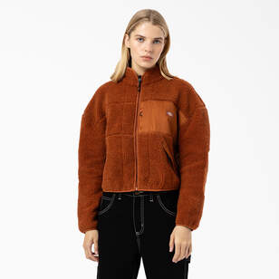 Women's Red Chute Fleece Jacket