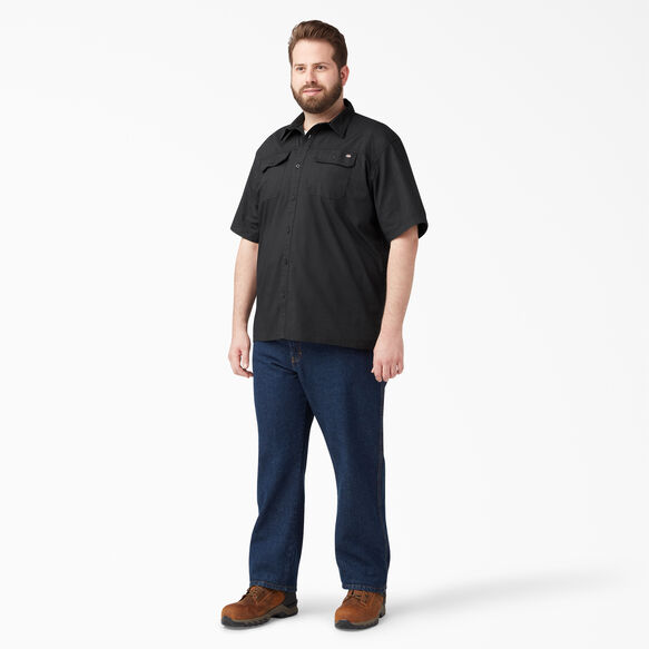 Short Sleeve Ripstop Work Shirt - Rinsed Black &#40;RBK&#41;