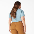 Women&#39;s Plus Heavyweight Short Sleeve Pocket T-Shirt - Dockside Blue &#40;DU1&#41;