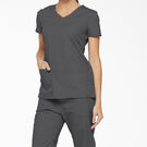 Women&#39;s EDS Signature V-Neck Scrub Top with Pen Slot - Pewter Gray &#40;PEW&#41;