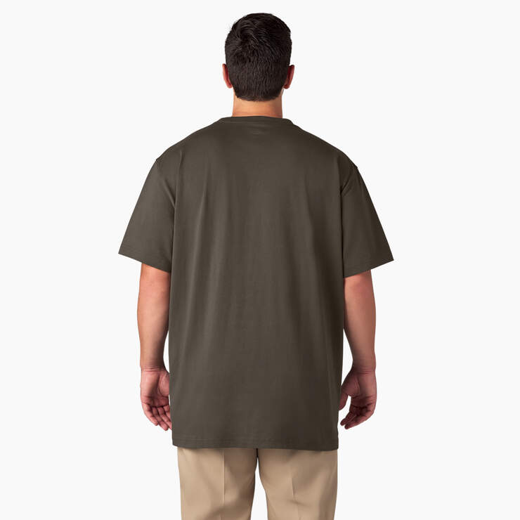 Heavyweight Short Sleeve Pocket T-Shirt - Black Olive (BV) image number 5
