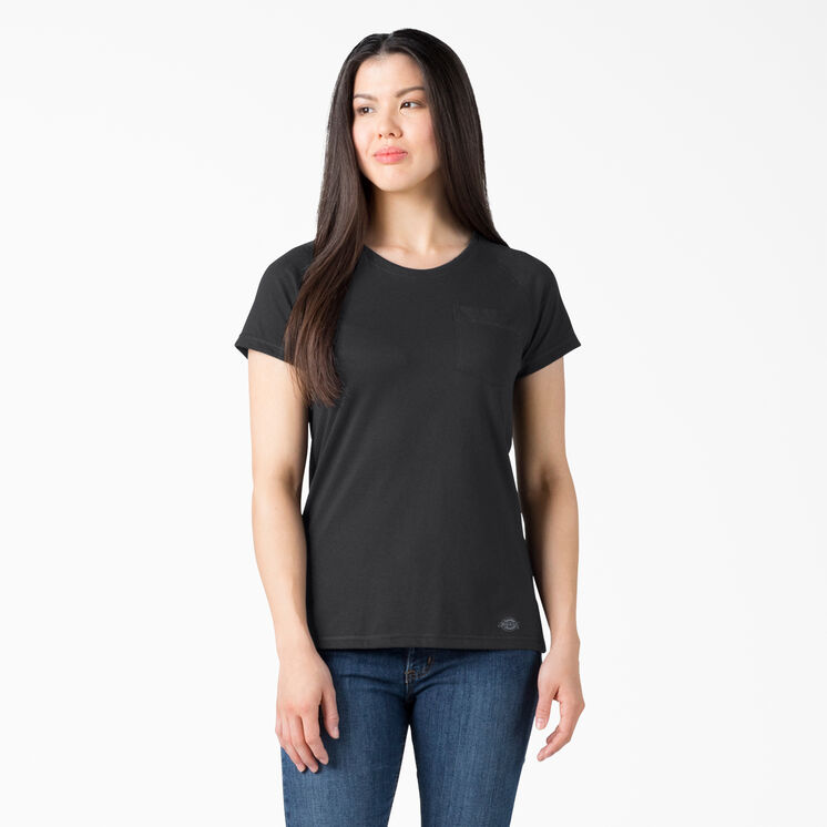 Women&#39;s Cooling Short Sleeve Pocket T-Shirt - Black &#40;KBK&#41;