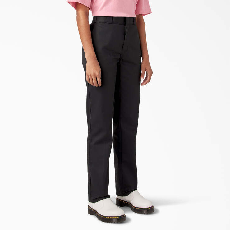 Breast Cancer Awareness Women’s 874® Work Pants - Black (BK) image number 4