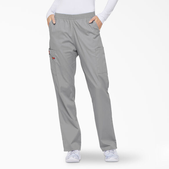 Women&#39;s EDS Signature Tapered Leg Cargo Scrub Pants - Gray &#40;GY&#41;