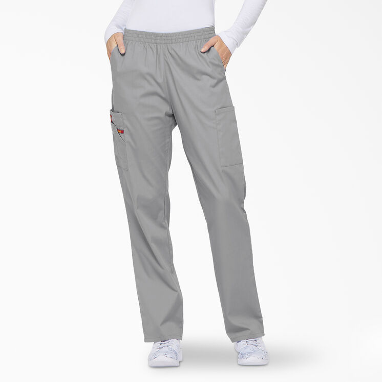 Women&#39;s EDS Signature Tapered Leg Cargo Scrub Pants - Gray &#40;GY&#41;