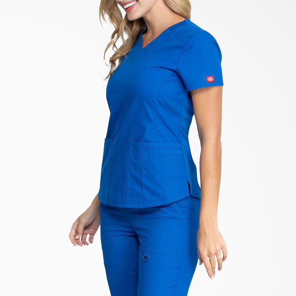 Women&#39;s EDS Signature V-Neck Scrub Top - Royal Blue &#40;RB&#41;
