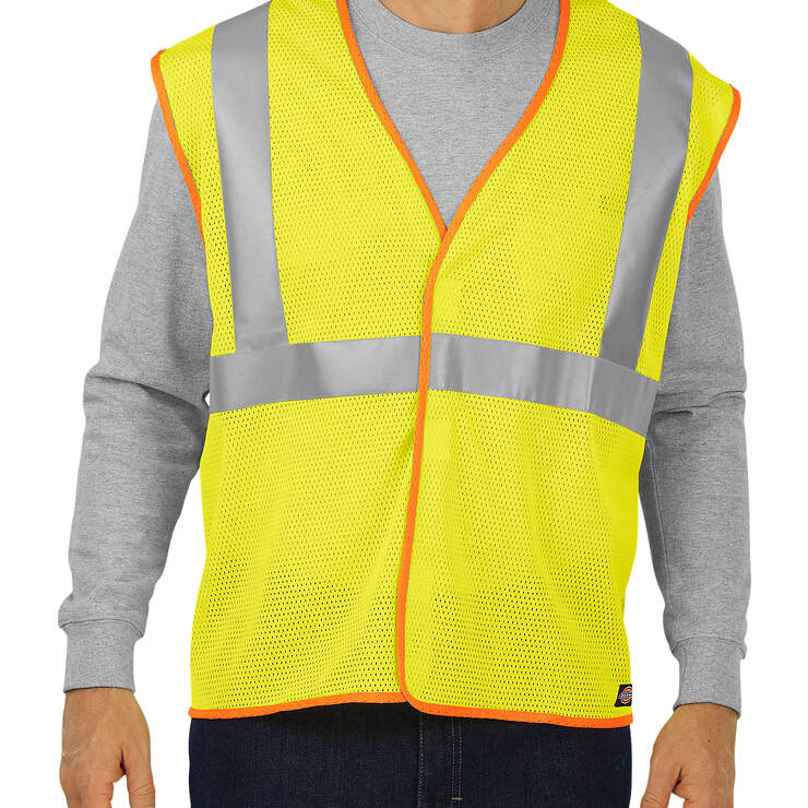 High Visibility ANSI  Mesh Vest, Class 2 - ANSI Yellow (AY) image number 1
