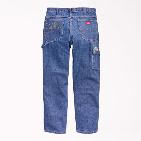 Estevan Oriol x Dickies Relaxed Denim Utility Jeans - Stonewashed Indigo Blue &#40;SNB&#41;