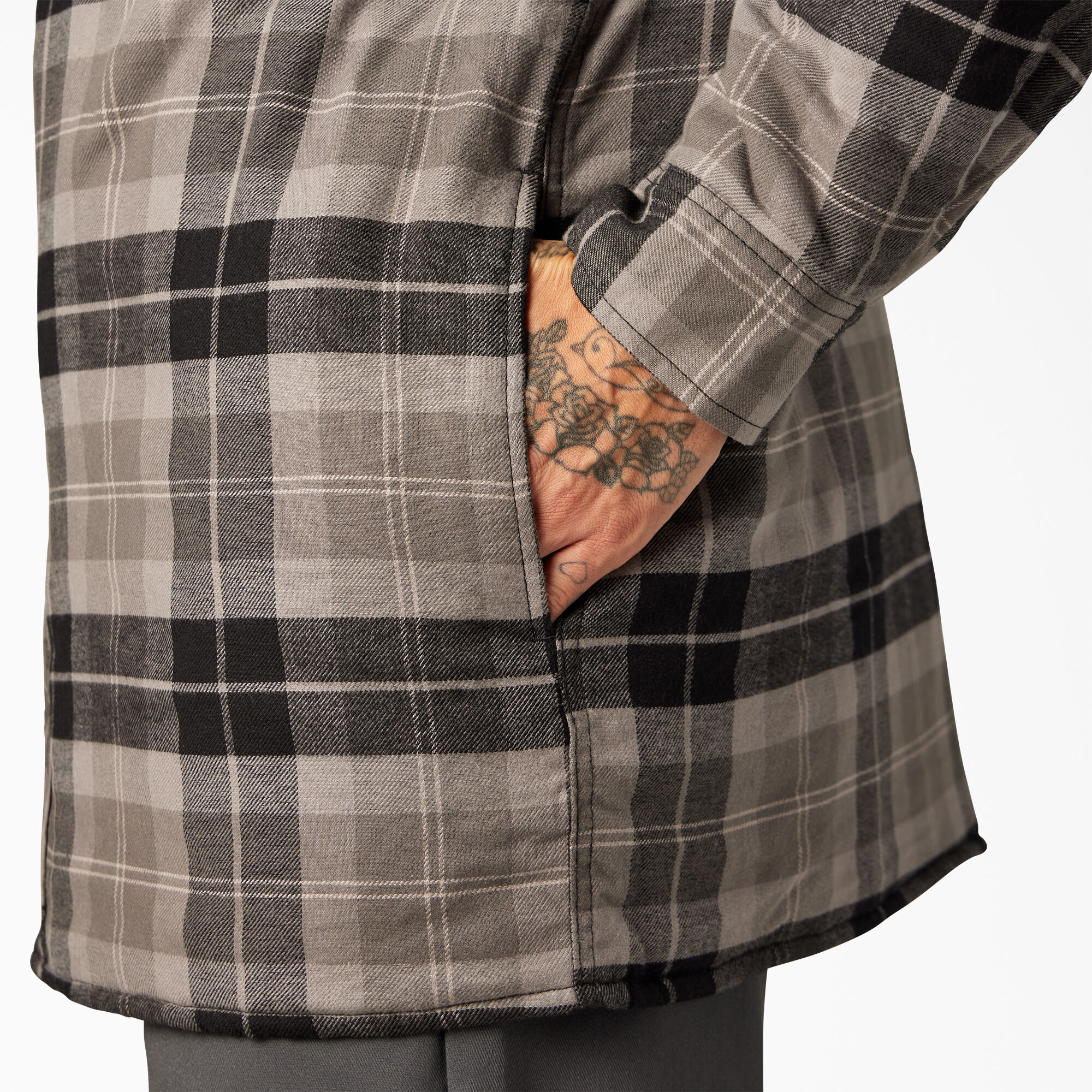 Dickies men's relaxed fit hooded quilted shirt jacket best sale