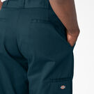 Loose Fit Double Knee Work Pants - Reflecting Pond &#40;YT9&#41;