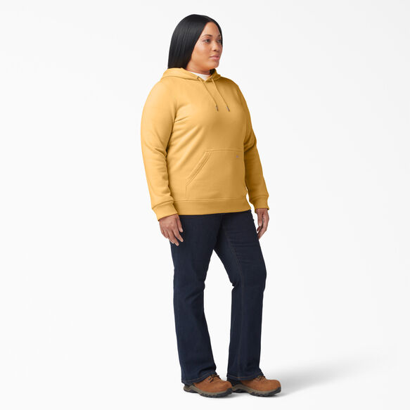Women&#39;s Plus Heavyweight Logo Sleeve Hoodie - Orange Glow &#40;OG3&#41;
