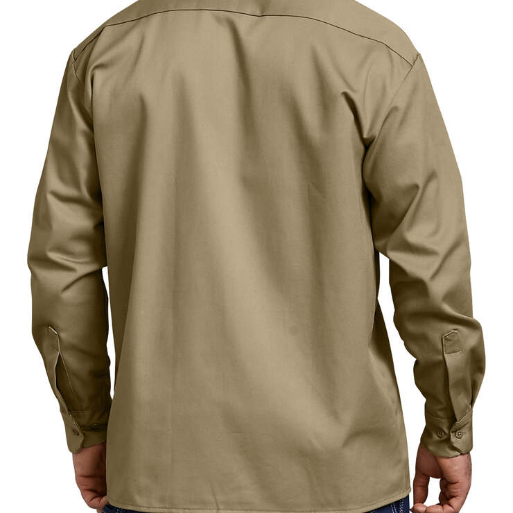 Heavyweight Cotton Long Sleeve Shirt - Khaki (KH) image number 2