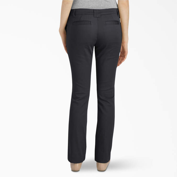 Juniors' Slim Fit Pants - Black (BK) image number 2