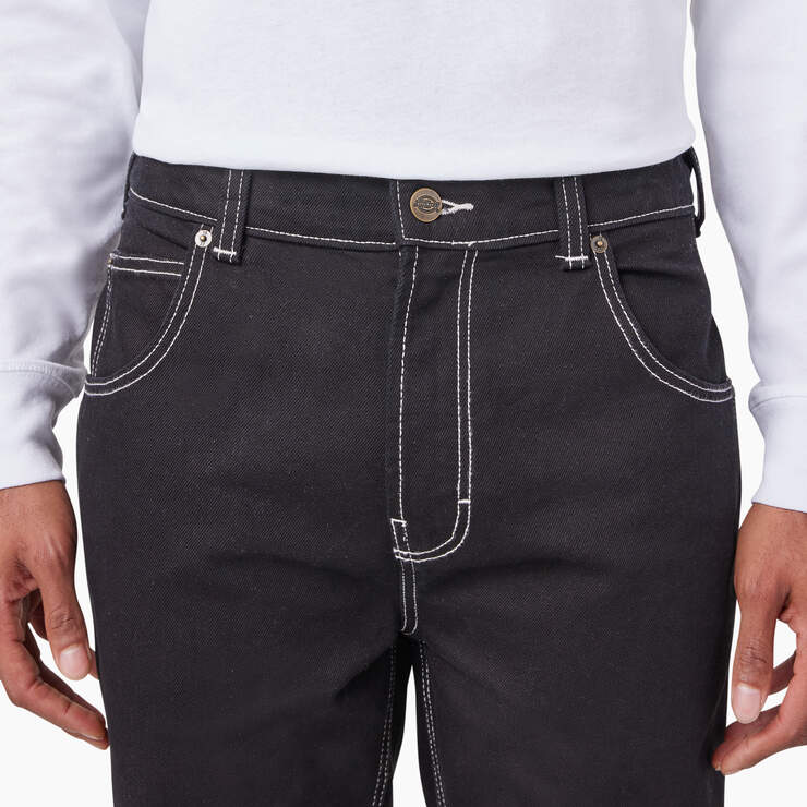 Houston Relaxed Fit Jeans - Stonewashed Black (SBK) image number 8