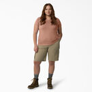 Women&#39;s Plus Cooling Short Sleeve Pocket T-Shirt - Cork Single Dye Heather &#40;C2K&#41;