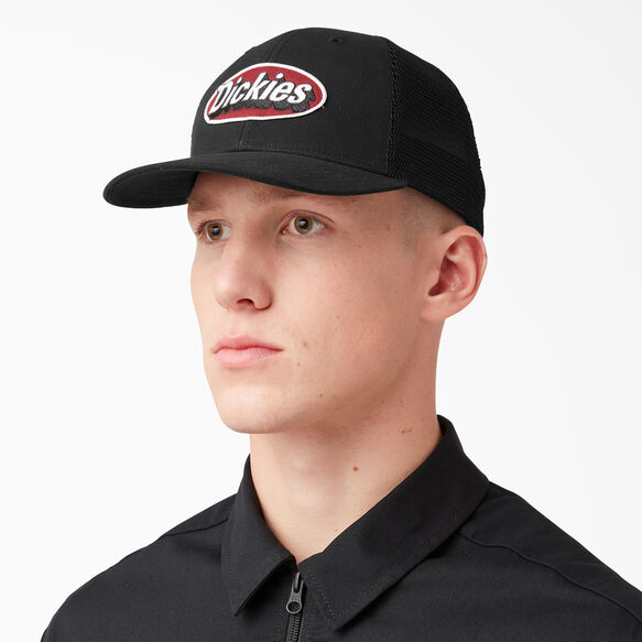 Patch Logo Trucker Cap - Black &#40;BK&#41;