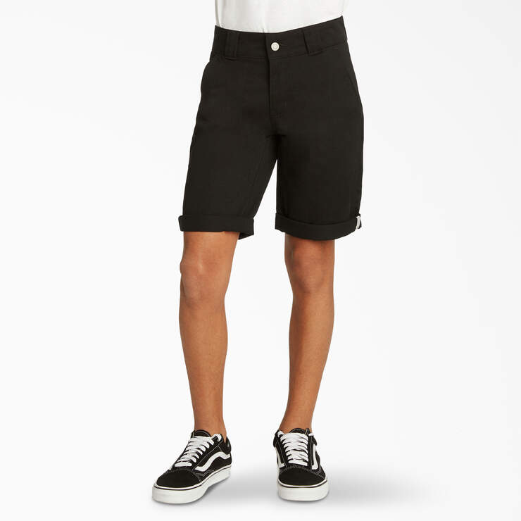 Boys’ Relaxed Fit Utility Shorts - Black (BK) image number 1
