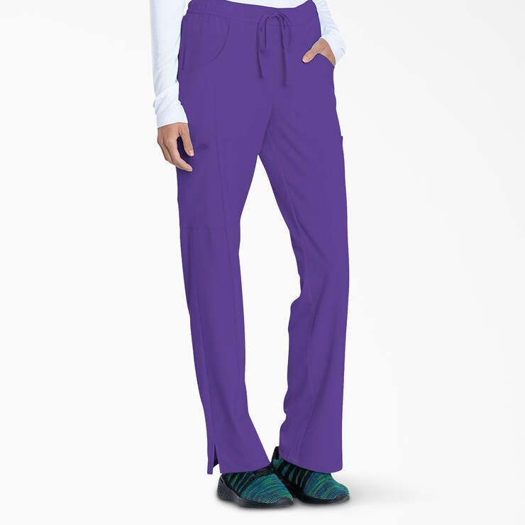 Women's EDS Essentials Drawstring Scrub Pants - Purple Grape (GP) image number 4