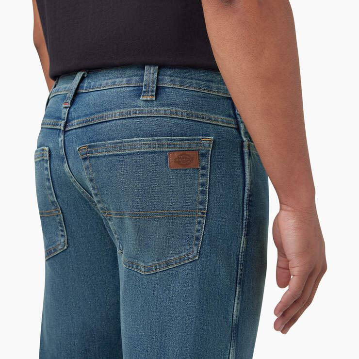 FLEX Regular Fit 5-Pocket Jeans - Tined Denim Wash (TWI) image number 7