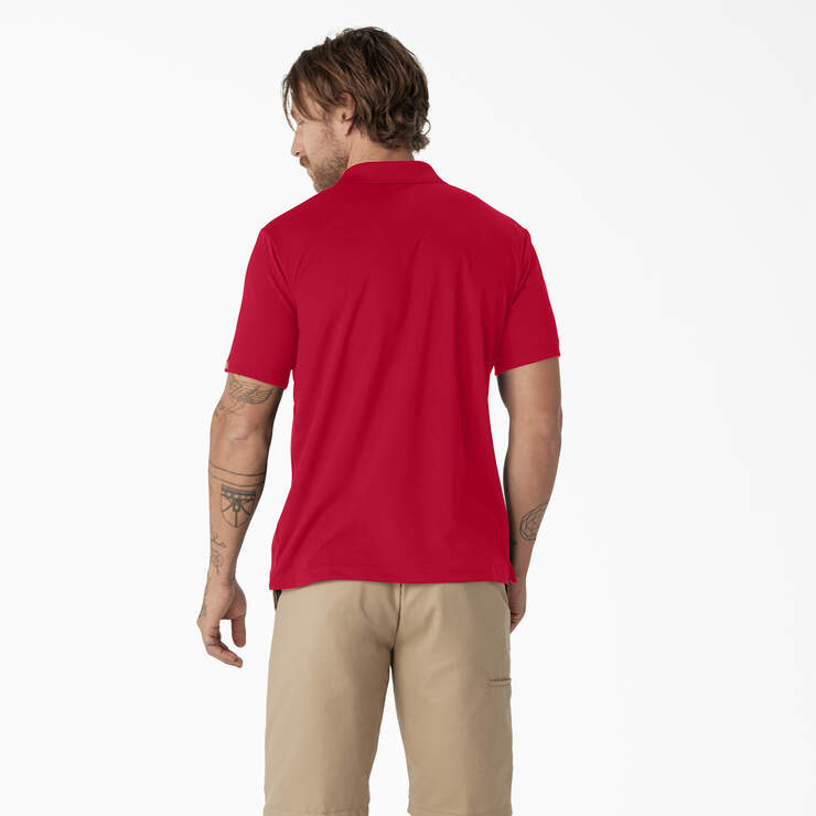 Short Sleeve Performance Polo Shirt - Apple Red (LR) image number 2