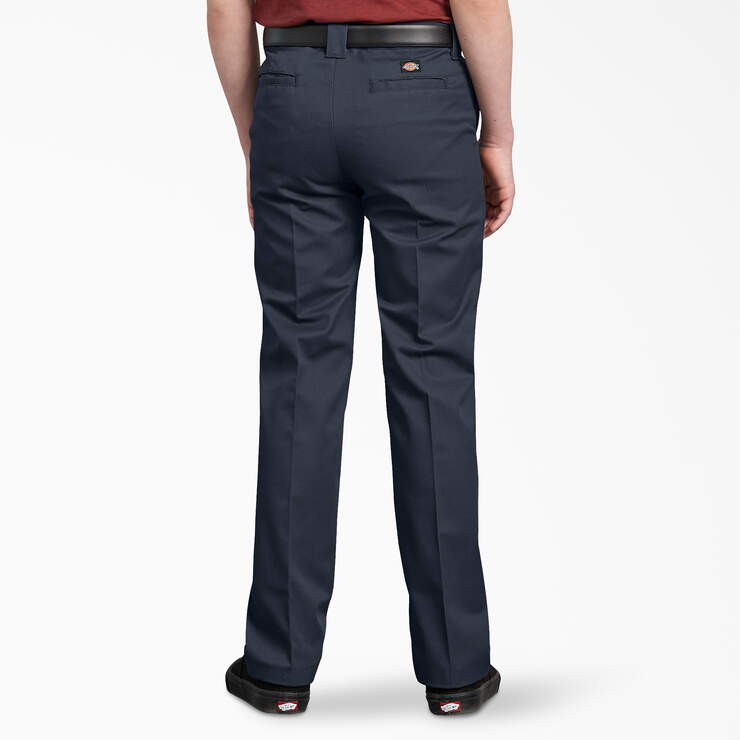 Boys' Slim Fit Pants, 4-20 - Dark Navy (DN) image number 2