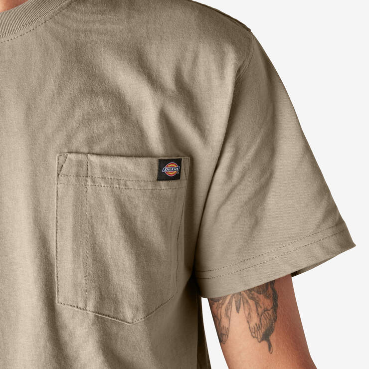 Heavyweight Short Sleeve Pocket T-Shirt - Desert Sand (DS) image number 14