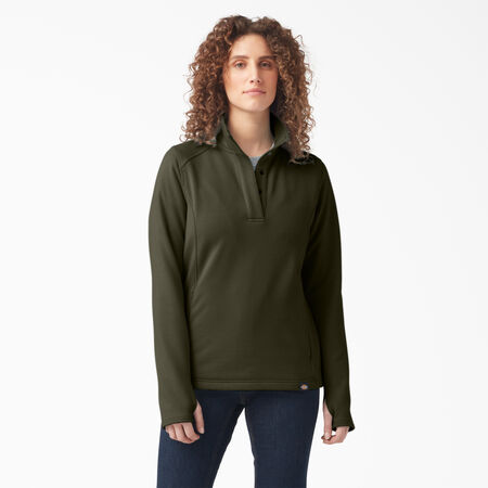 Women&#39;s DuraTech Maverick Half-Snap Fleece - Moss Green &#40;MS&#41;