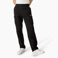 Double Knee Canvas Cargo Pants - Black (BKX)
