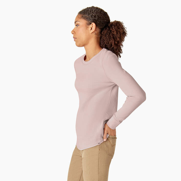 Women’s Long Sleeve Thermal Shirt - Peach Whip (P2W) image number 3