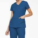 Women&#39;s EDS Signature V-Neck Scrub Top with Pen Slot - Royal Blue &#40;RB&#41;