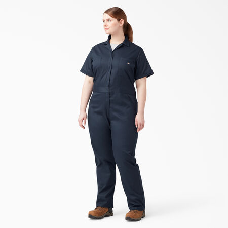Women&#39;s Plus FLEX Cooling Short Sleeve Coveralls - Dark Navy &#40;DN&#41;