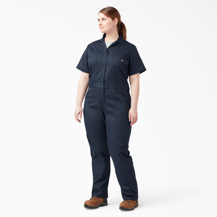 Women&#39;s Plus FLEX Cooling Short Sleeve Coveralls - Dark Navy &#40;DN&#41;