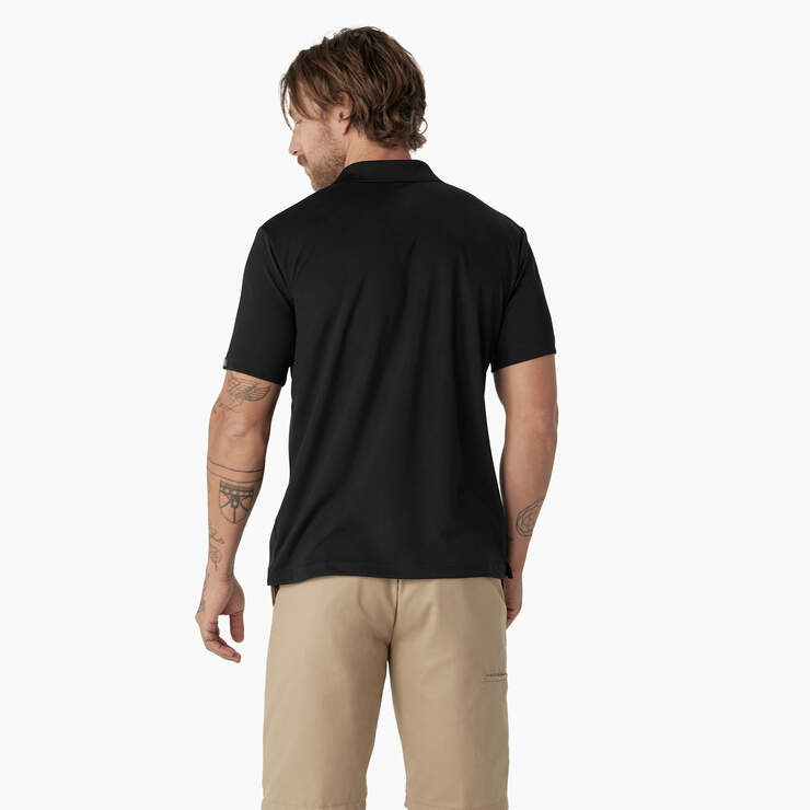 Short Sleeve Performance Polo Shirt - Black (BKX) image number 2