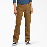 Women's FLEX Relaxed Fit Duck Carpenter Pants - Rinsed Brown Duck (RBD)