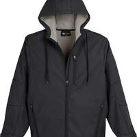 Performance Flex Bonded Canvas Softshell Jacket with Hood - Black (BK)