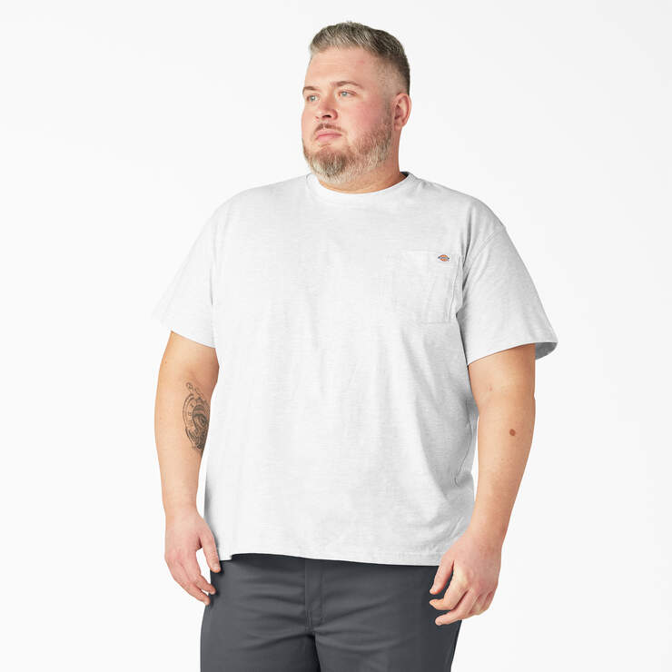 Heavyweight Short Sleeve Pocket T-Shirt - Ash Gray (AG) image number 5