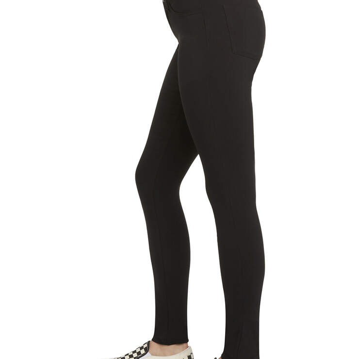 Dickies Girl Juniors' Ultimate Stretch Day to Night Pants - Black (BLK) image number 3