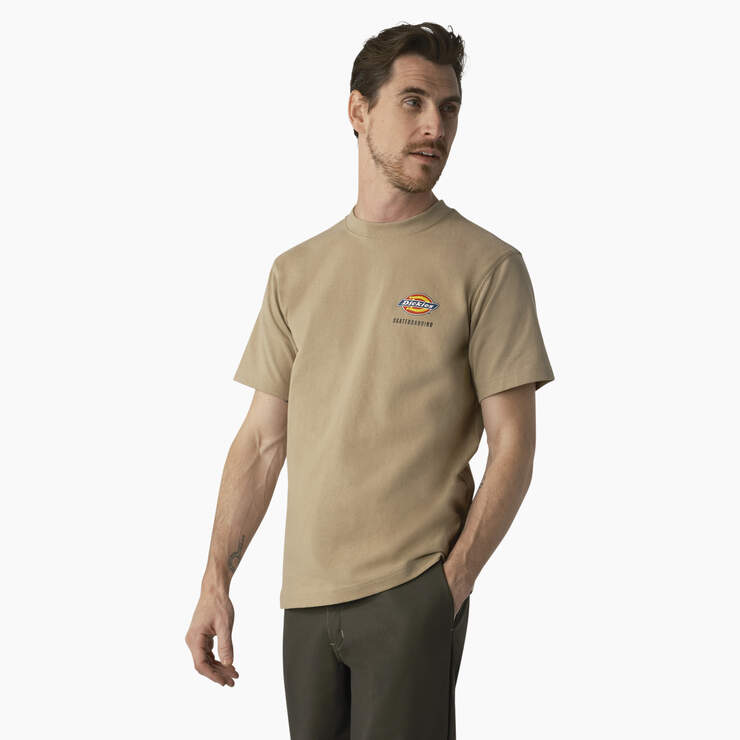 Dickies Skateboarding Regular Fit Chest Logo T-Shirt - Desert Sand (DS) image number 3