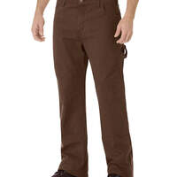 Relaxed Straight Fit Double Knee Carpenter Duck Jeans - Rinsed Timber Brown (RTB)