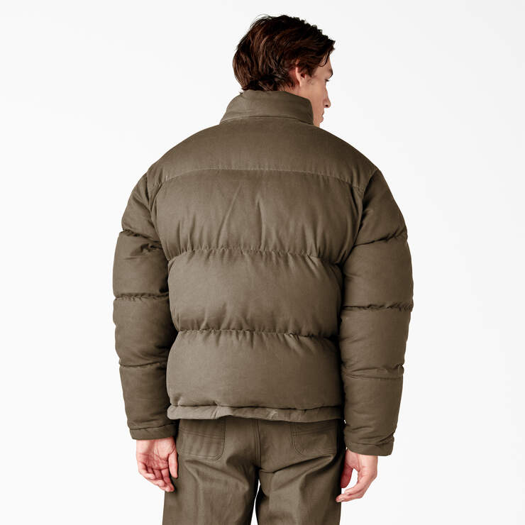 Lucas Fully Waxed Puffer Jacket - Acorn (AC2) image number 2