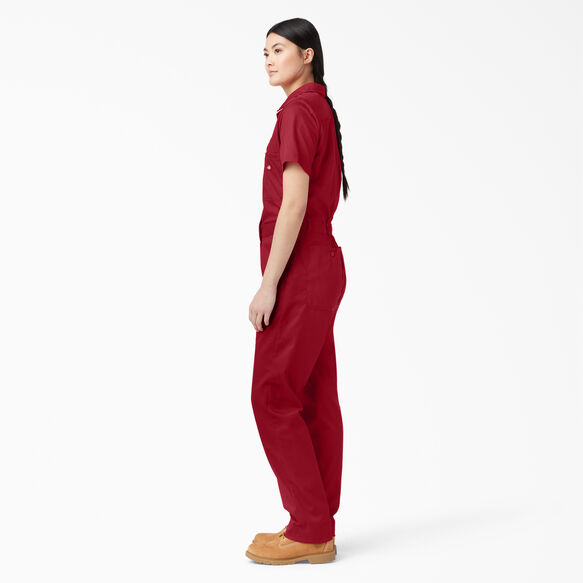 Women&#39;s FLEX Cooling Short Sleeve Coveralls - English Red &#40;ER&#41;
