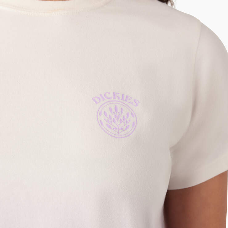 Women's Ombre Cropped T-Shirt - Cloud/Purple Rose Dip Dye (CUD) image number 5