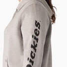 Women&#39;s Plus Heavyweight Logo Sleeve Hoodie - Heather Gray &#40;HG&#41;