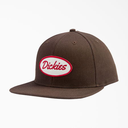 Twill Flat Bill Cap - Dark Brown &#40;DB&#41;