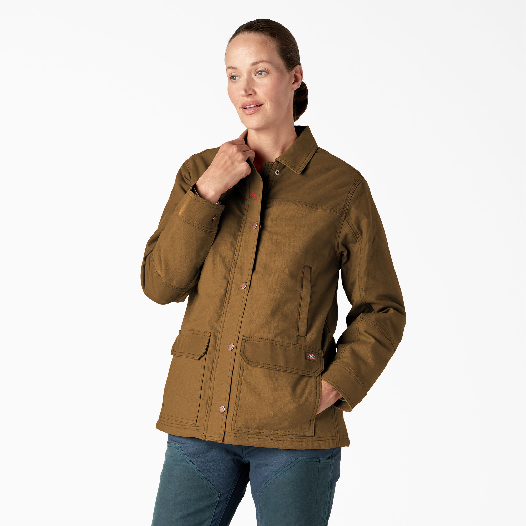 Women's waxed top canvas jacket