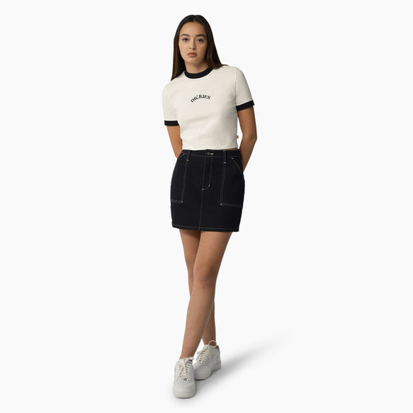 Women&#39;s High Waisted Carpenter Skirt - Black &#40;BKX&#41;